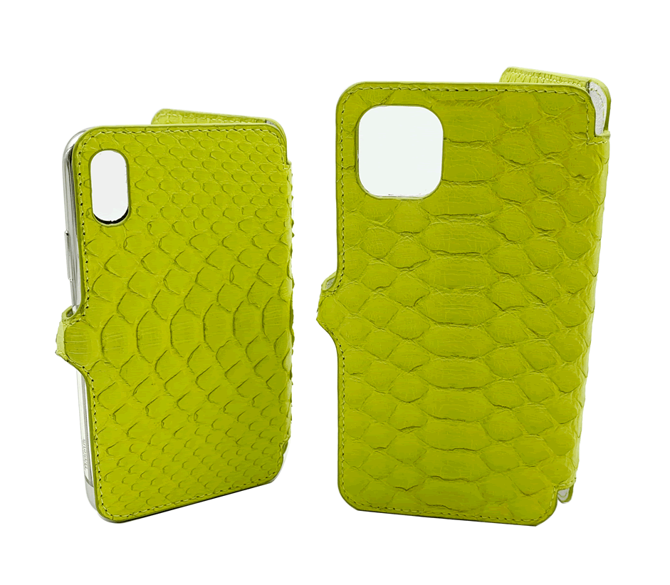 Case (чехол) GG® Для iPhone Xs/11/12 Pro (Black Piton) 2020 натуральная кожа питона